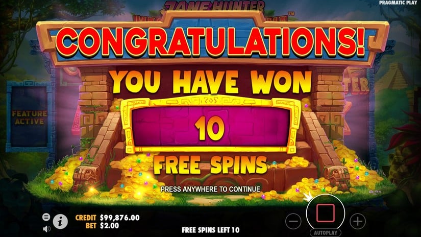 Jane Hunter and the Mask of Montezuma slot screen 3