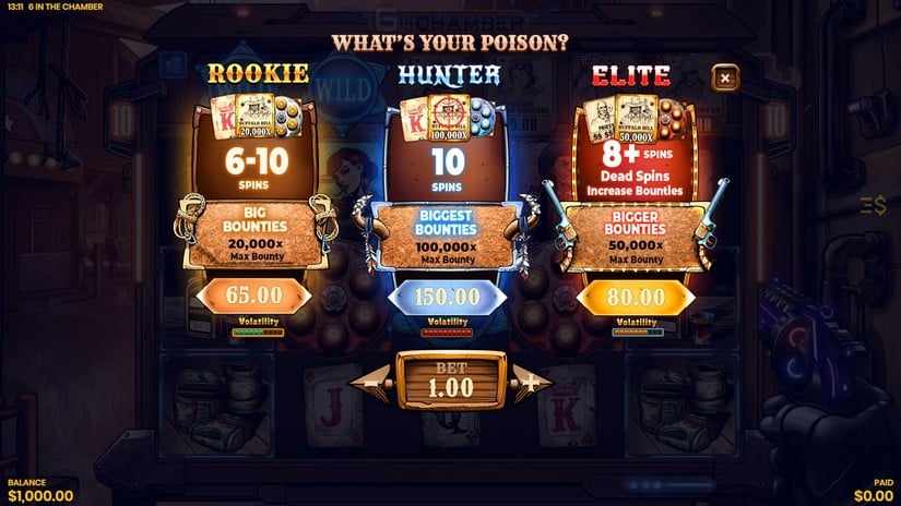 6 in the Chamber slot screen 2