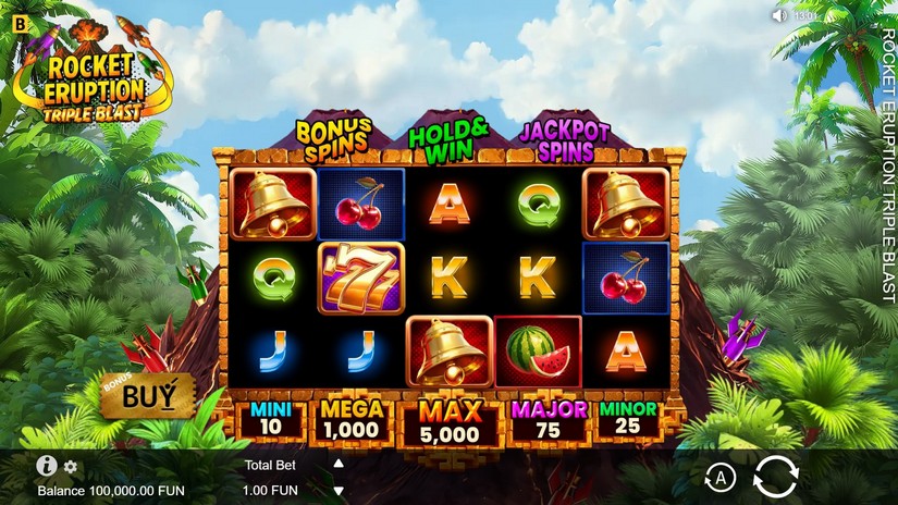 Rocket Eruption: Triple Blast slot screen 1