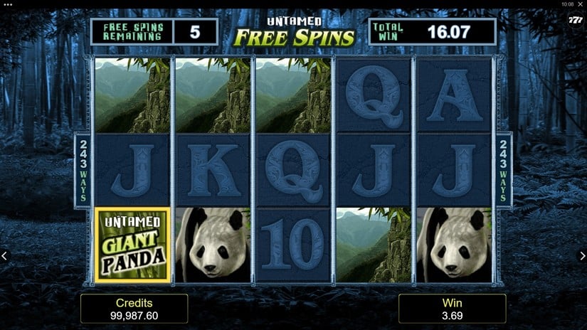 Untamed – Giant Panda slot screen 5