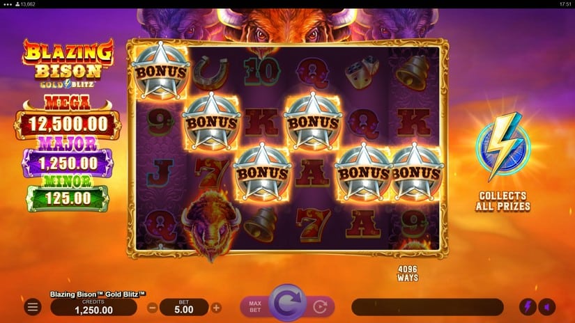 Blazing Bison Gold Blitz slot screen 3