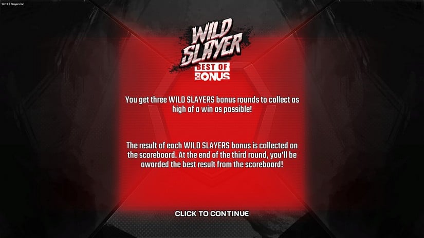 Slayers Inc slot screen 5