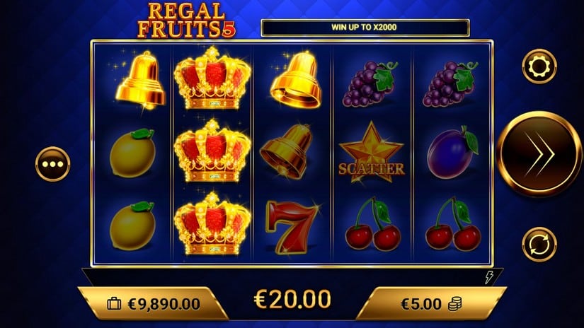 Regal Fruits 5 slot screen 3