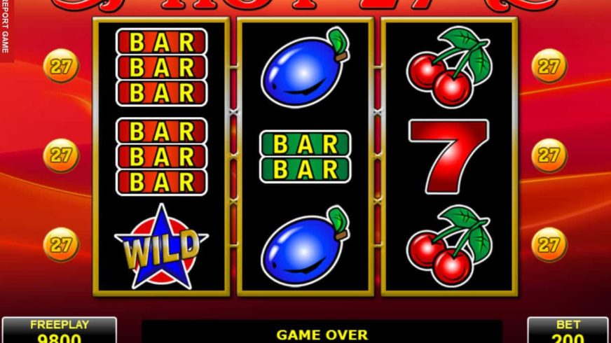 Hot 27 slot screen 1