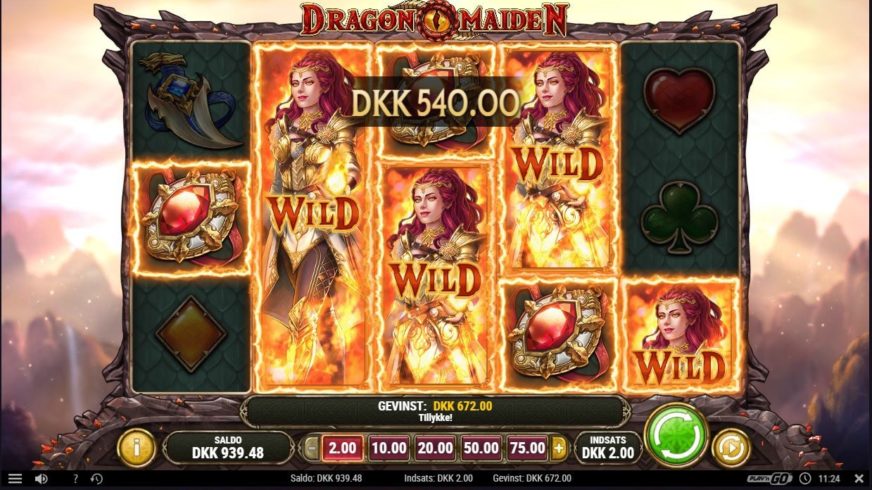 Dragon Maiden slot screen 2