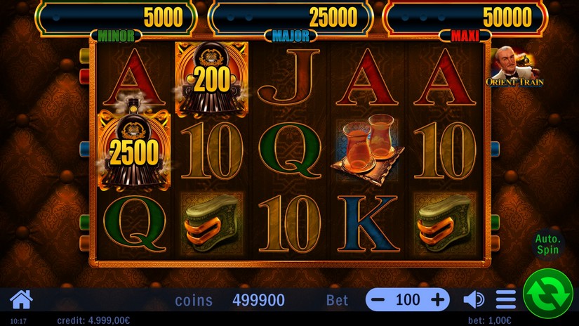 Orient Train slot screen 1