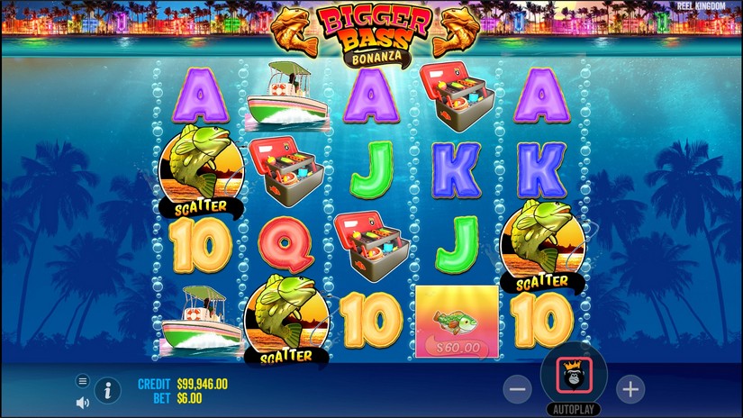 Bigger Bass Bonanza slot screen 3
