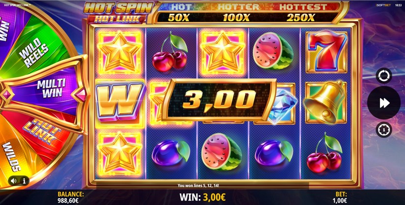 Hot Spin Hot Link slot screen 3