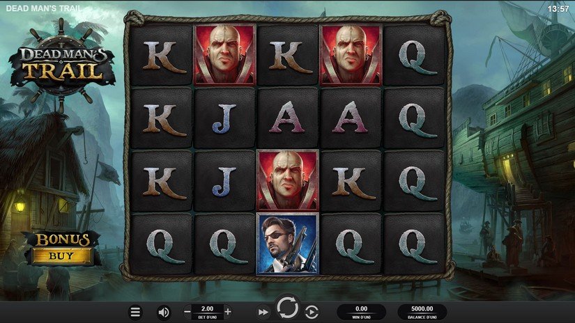 Dead Mans Trail slot screen 1