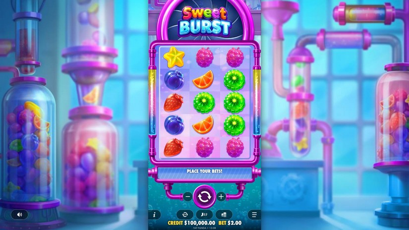 Sweet Burst slot screen 1