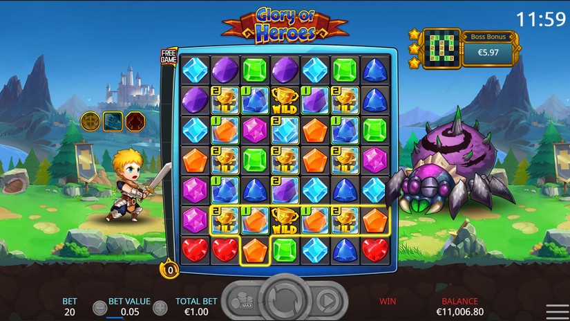 Glory of Heroes slot screen 5