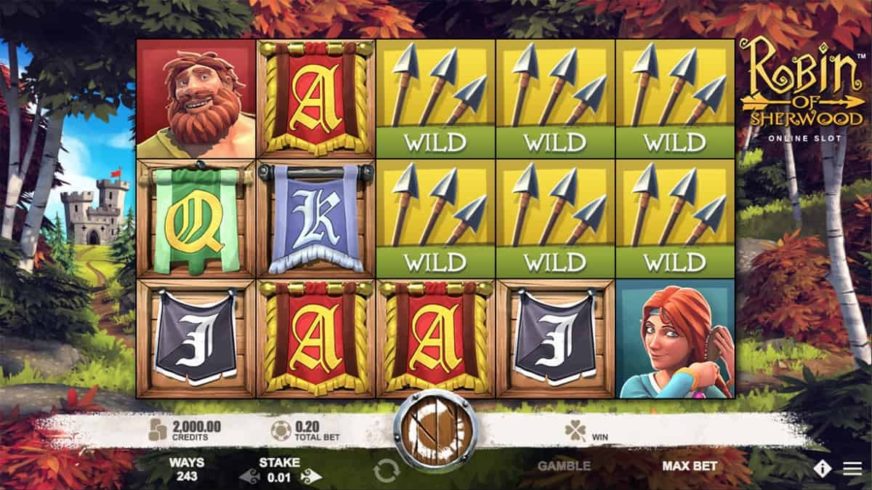 Robin of Sherwood slot screen 1