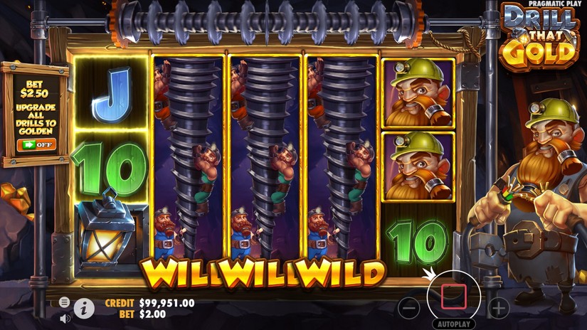 Drill that Gold slot screen 3