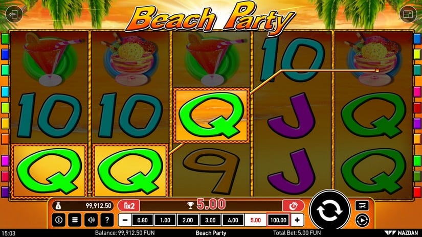Beach Party slot screen 3