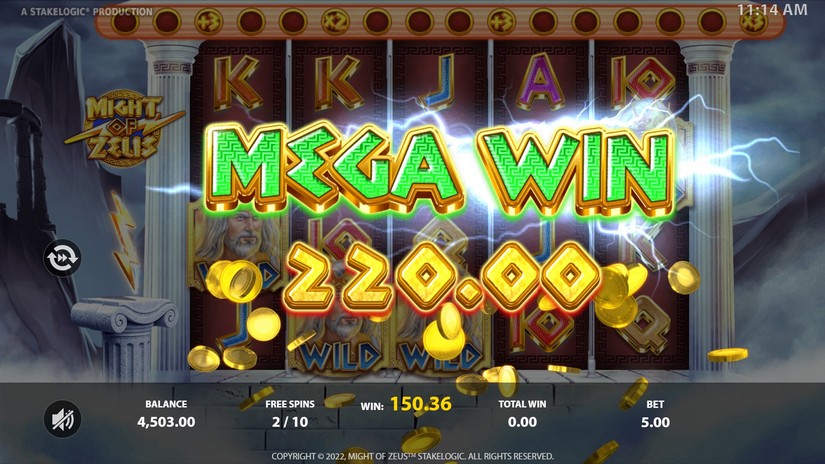 Might of Zeus slot screen 6