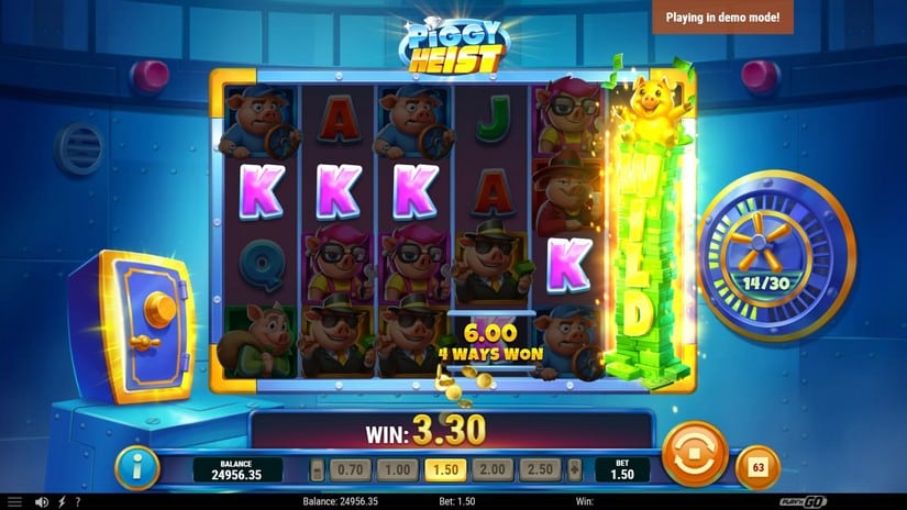 Piggy Heist slot screen 6