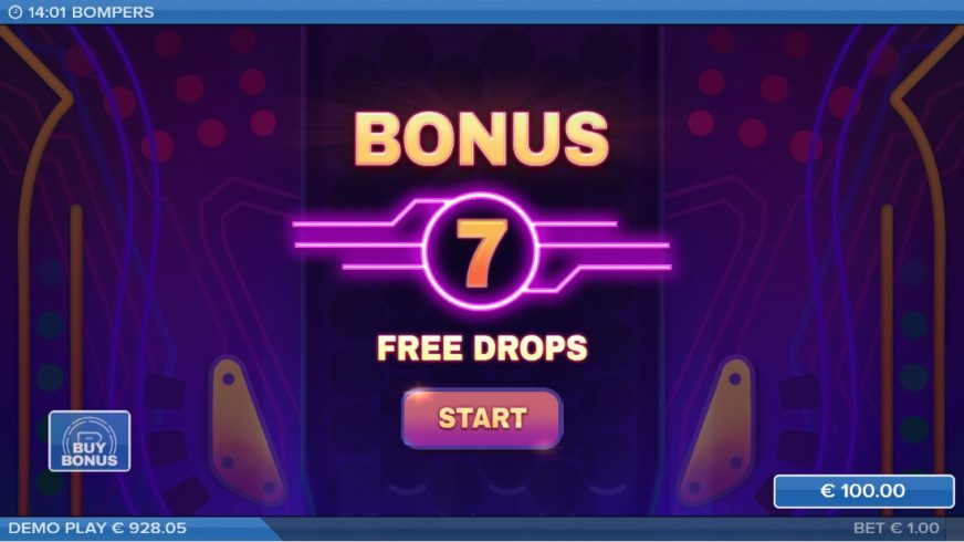 Bompers slot screen 3