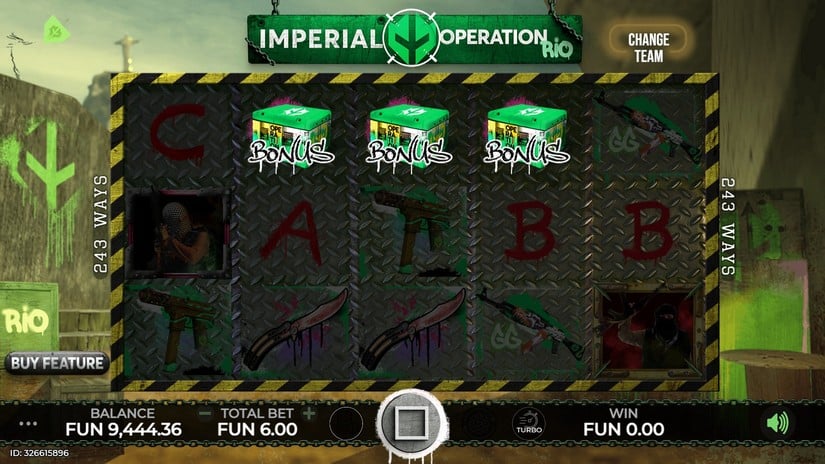 Imperial: Operation Rio slot screen 4