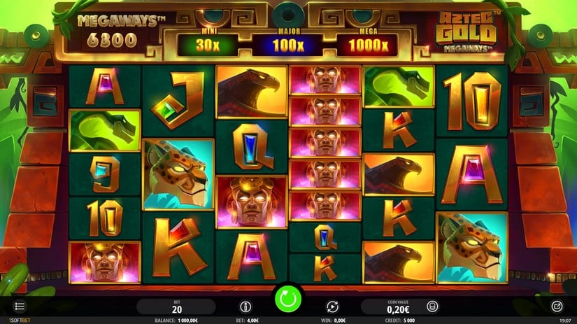 Aztec Gold Megaways slot screen 1