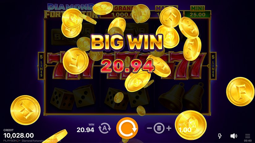Diamond Fortunator: Hold and Win slot screen 4