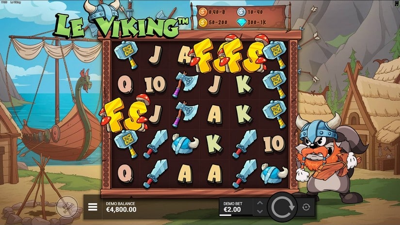 Le Viking slot screen 1