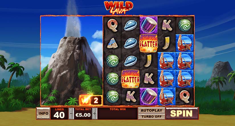 Wild Lava slot screen 3