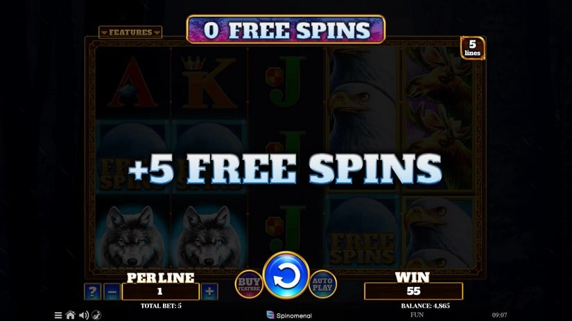Wolf Fang Winter Storm slot screen 4