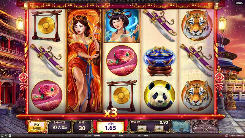 Eastern Goddesses slot screen 3