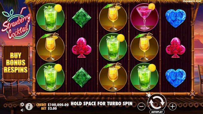 Strawberry Cocktail slot screen 1