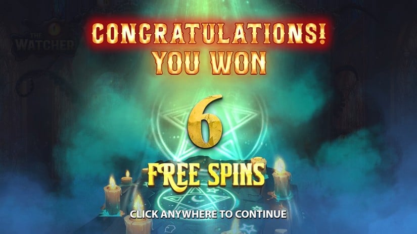 The Watcher slot screen 3