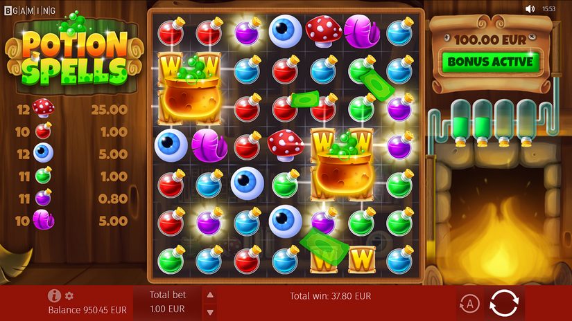 Potion Spells slot screen 6