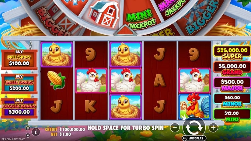 Bigger Barn House Bonanza slot screen 1