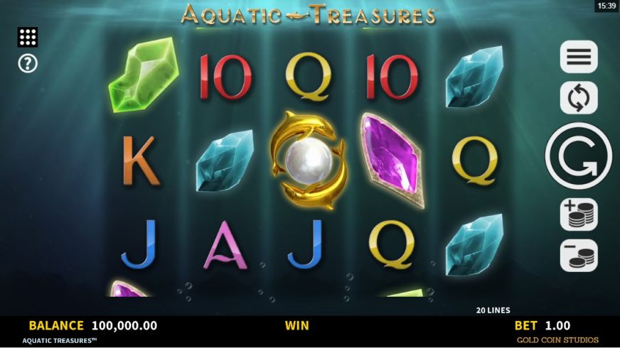 Aquatic Treasures slot screen 1