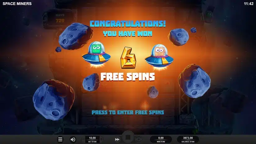 Space Miners slot screen 4