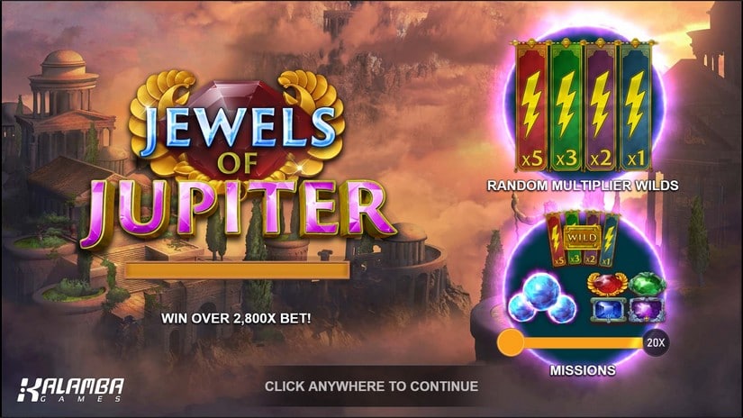 Jewels of Jupiter slot screen 1