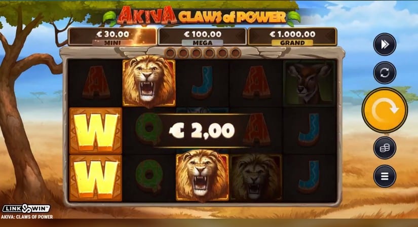 Akiva Claws of Power slot screen 4