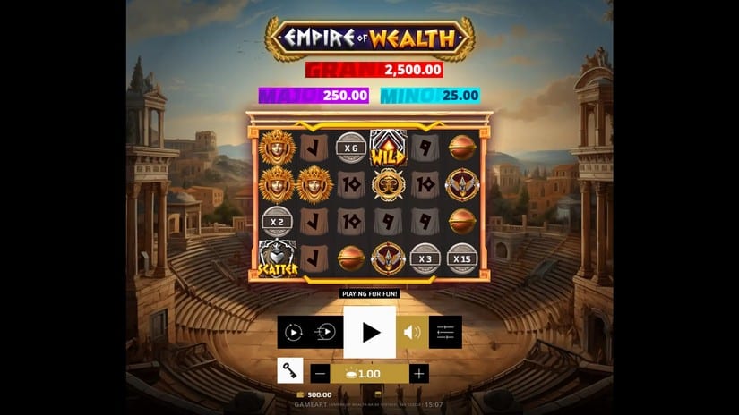 Empire of Wealth slot screen 1