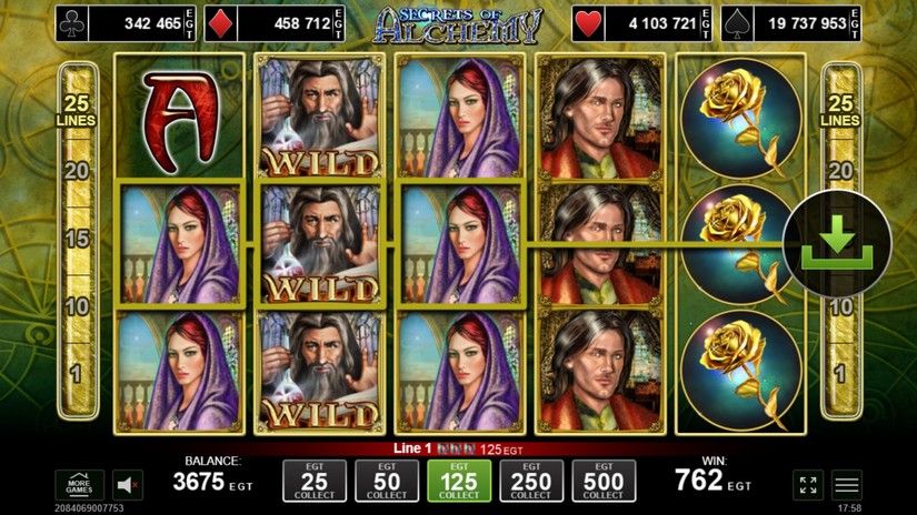 Secrets of Alchemy slot screen 4