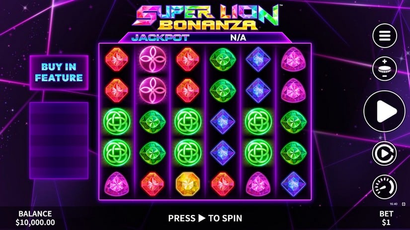 Super Lion Bonanza slot screen 1