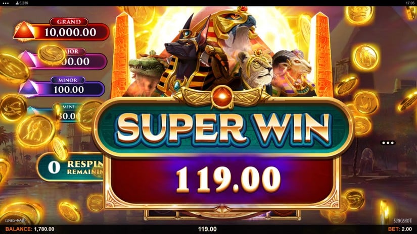 Links of Ra II slot screen 4