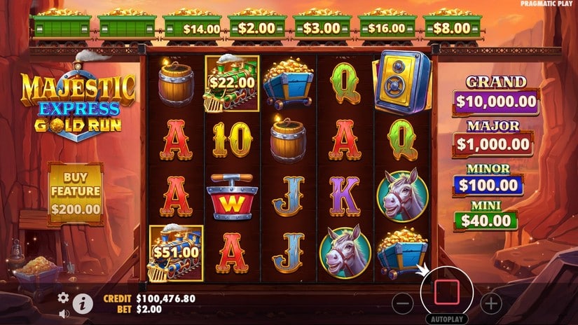 Majestic Express Gold Run slot screen 3