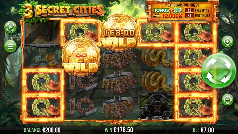 3 Secret Cities slot screen 9