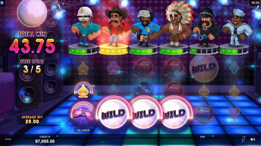 Village People Macho Moves slot screen 6