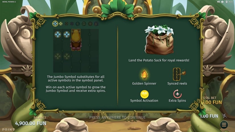 Royal Potato 2 slot screen 4