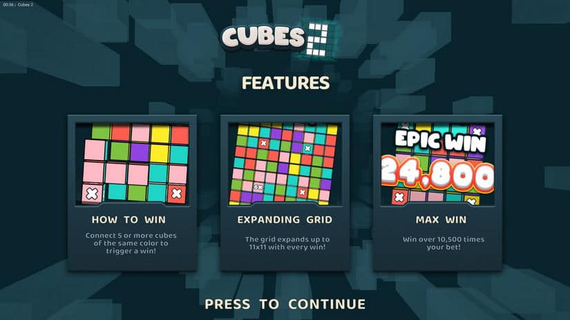 Cubes 2 slot screen 3