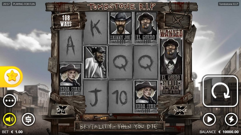 Tombstone RIP slot screen 2