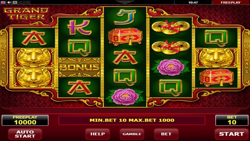 Grand Tiger slot screen 1