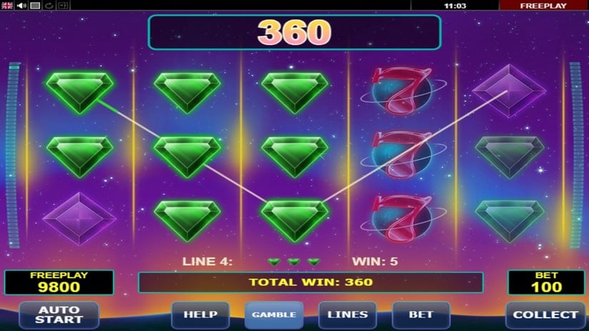 Gem Star slot screen 2