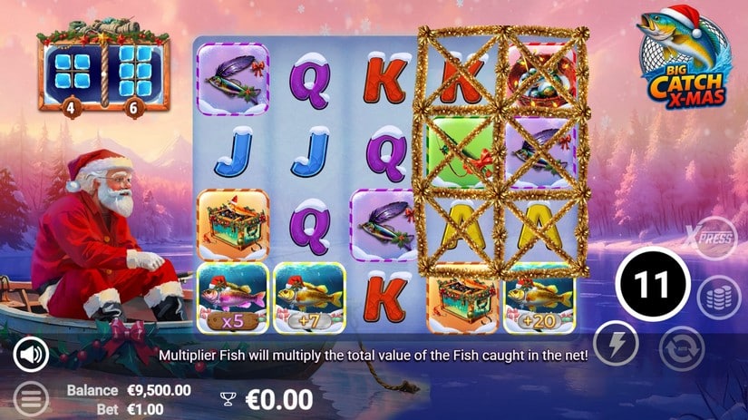 Big Catch Xmas slot screen 3