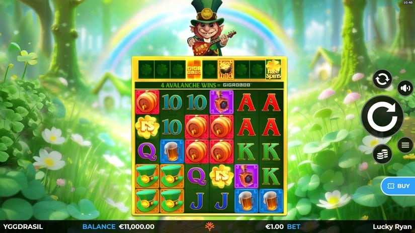 Lucky Ryan Gigablox slot screen 1